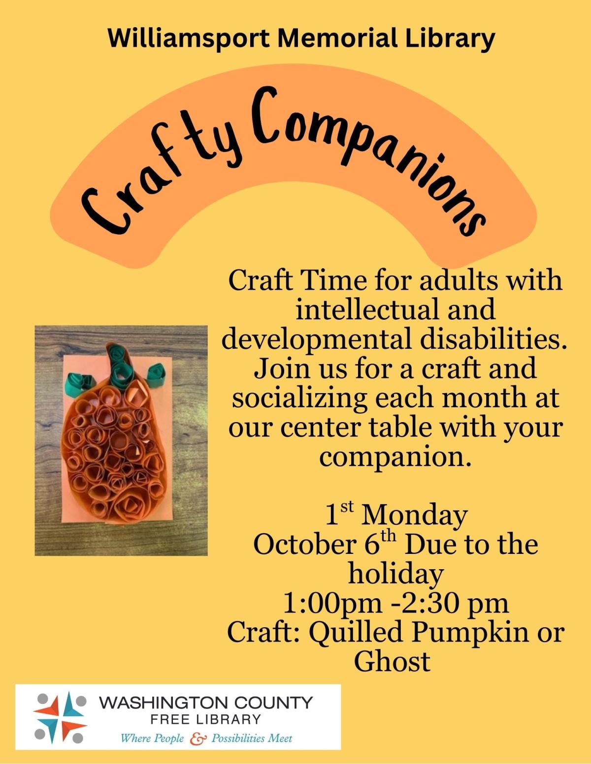 quilled paper pumpkin craft oct 6 