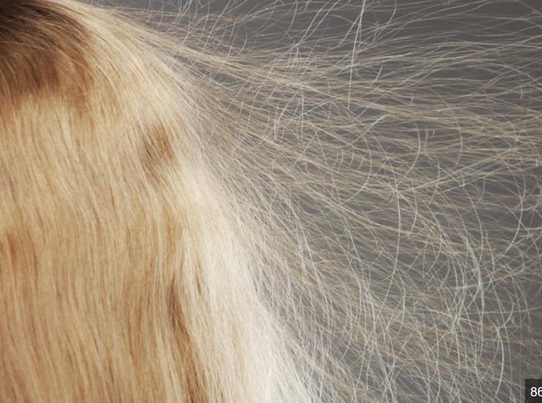 Hair affected by static